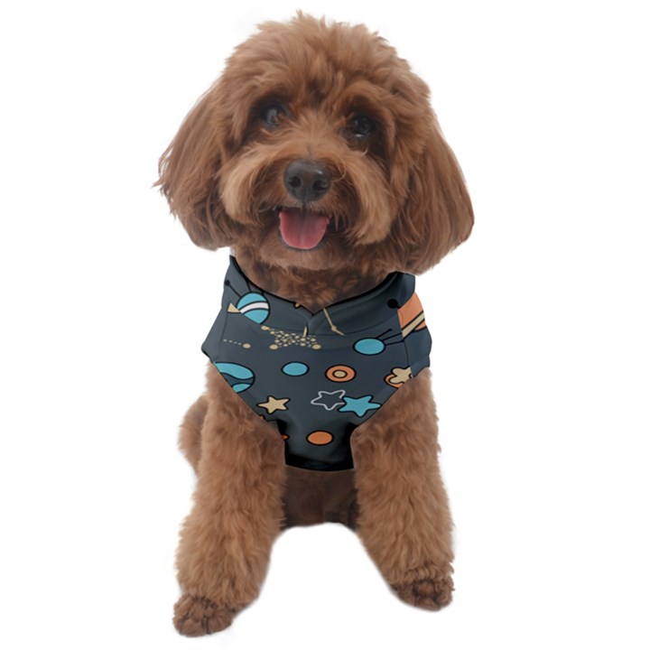 Space-seamless-pattern Dog Sweater