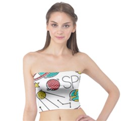 Space-cosmos-seamless-pattern-seamless-pattern-doodle-style Tube Top by Salman4z