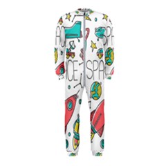 Space-cosmos-seamless-pattern-seamless-pattern-doodle-style Onepiece Jumpsuit (kids) by Salman4z