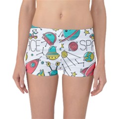 Space-cosmos-seamless-pattern-seamless-pattern-doodle-style Boyleg Bikini Bottoms by Salman4z