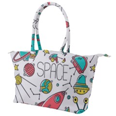 Space-cosmos-seamless-pattern-seamless-pattern-doodle-style Canvas Shoulder Bag by Salman4z