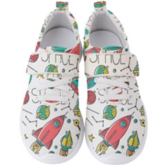 Space-cosmos-seamless-pattern-seamless-pattern-doodle-style Men s Velcro Strap Shoes by Salman4z