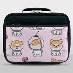 Set-kawaii-smile-japanese-dog-akita-inu-cartoon Lunch Bag by Salman4z