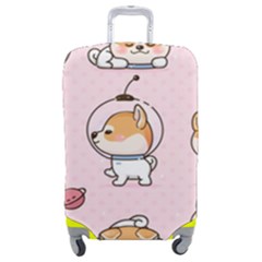 Set-kawaii-smile-japanese-dog-akita-inu-cartoon Luggage Cover (medium) by Salman4z