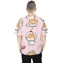 Set-kawaii-smile-japanese-dog-akita-inu-cartoon Men s Hawaii Shirt View2