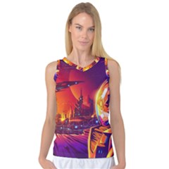 Far-future-human-colonization Women s Basketball Tank Top by Salman4z