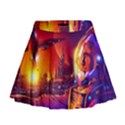 Far-future-human-colonization Mini Flare Skirt View1