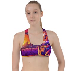 Far-future-human-colonization Criss Cross Racerback Sports Bra by Salman4z