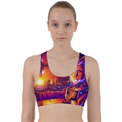 Far-future-human-colonization Back Weave Sports Bra by Salman4z