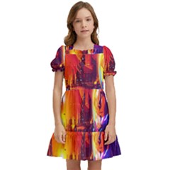 Far-future-human-colonization Kids  Puff Sleeved Dress by Salman4z