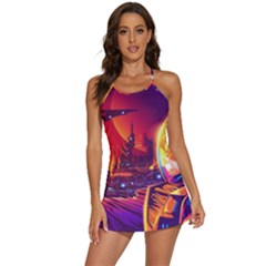 Far-future-human-colonization 2-in-1 Flare Activity Dress by Salman4z