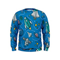 About-space-seamless-pattern Kids  Sweatshirt by Salman4z