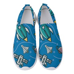 About-space-seamless-pattern Women s Slip On Sneakers