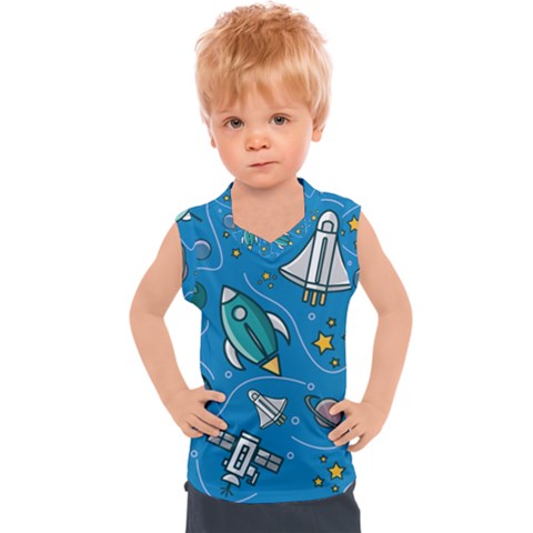 About-space-seamless-pattern Kids  Sport Tank Top by Salman4z