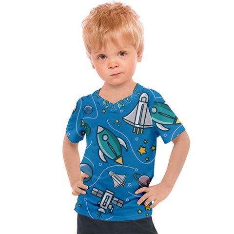 About-space-seamless-pattern Kids  Sports Tee by Salman4z