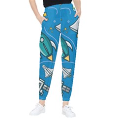 About-space-seamless-pattern Women s Tapered Pants by Salman4z