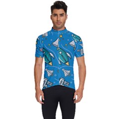 About-space-seamless-pattern Men s Short Sleeve Cycling Jersey by Salman4z