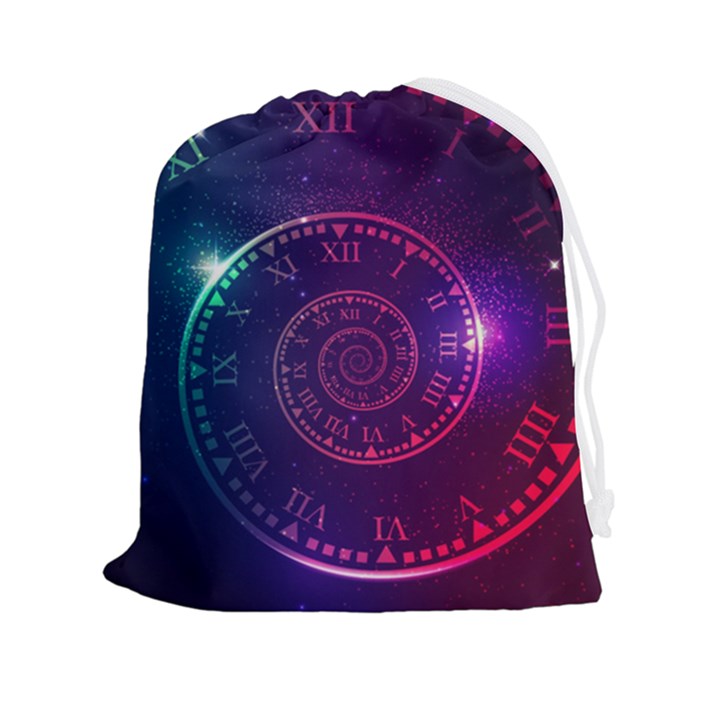 Time-machine Drawstring Pouch (2XL)