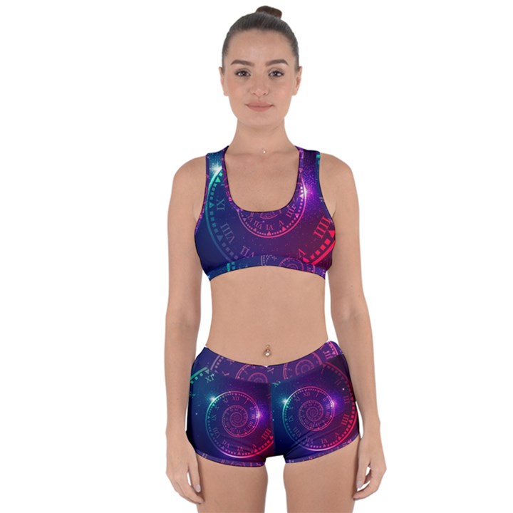 Time-machine Racerback Boyleg Bikini Set