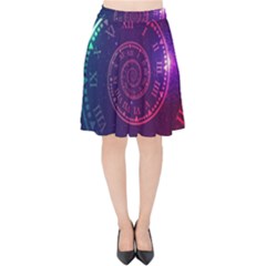 Time-machine Velvet High Waist Skirt by Salman4z