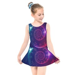 Time-machine Kids  Skater Dress Swimsuit by Salman4z