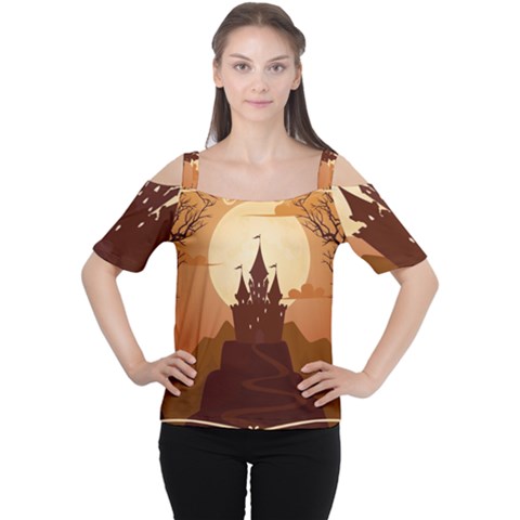 Beautiful-castle Cutout Shoulder Tee by Salman4z