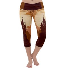 Beautiful-castle Capri Yoga Leggings by Salman4z