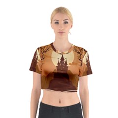 Beautiful-castle Cotton Crop Top by Salman4z