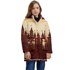 Beautiful-castle Kids  Hooded Longline Puffer Jacket by Salman4z