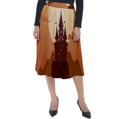 Beautiful-castle Classic Velour Midi Skirt  by Salman4z