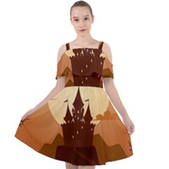 Beautiful-castle Cut Out Shoulders Chiffon Dress by Salman4z