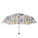 Monster-cool-seamless-pattern Folding Umbrellas View3