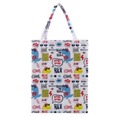 Monster-cool-seamless-pattern Classic Tote Bag by Salman4z