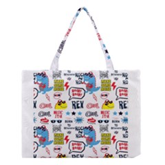 Monster-cool-seamless-pattern Medium Tote Bag by Salman4z