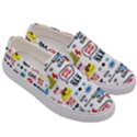 Monster-cool-seamless-pattern Men s Canvas Slip Ons View3