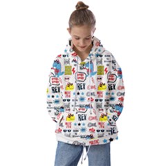 Monster-cool-seamless-pattern Kids  Oversized Hoodie by Salman4z