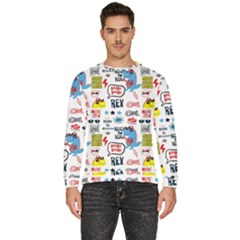 Monster-cool-seamless-pattern Men s Fleece Sweatshirt by Salman4z