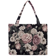 Elegant-seamless-pattern-blush-toned-rustic-flowers Mini Tote Bag by Salman4z