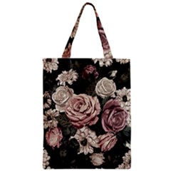 Elegant-seamless-pattern-blush-toned-rustic-flowers Zipper Classic Tote Bag by Salman4z