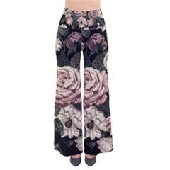 Elegant-seamless-pattern-blush-toned-rustic-flowers So Vintage Palazzo Pants by Salman4z