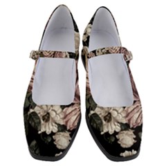 Elegant-seamless-pattern-blush-toned-rustic-flowers Women s Mary Jane Shoes by Salman4z