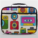 Retro-cameras-audio-cassettes-hand-drawn-pop-art-style-seamless-pattern Full Print Lunch Bag View1