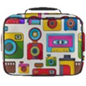 Retro-cameras-audio-cassettes-hand-drawn-pop-art-style-seamless-pattern Full Print Lunch Bag View2