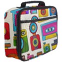 Retro-cameras-audio-cassettes-hand-drawn-pop-art-style-seamless-pattern Full Print Lunch Bag View3