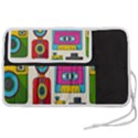 Retro-cameras-audio-cassettes-hand-drawn-pop-art-style-seamless-pattern Pen Storage Case (L) View2