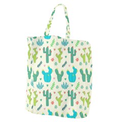 Cactus-succulents-floral-seamless-pattern Giant Grocery Tote by Salman4z