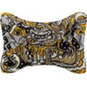 Crazy-abstract-doodle-social-doodle-drawing-style Seat Head Rest Cushion View1