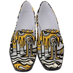 Crazy-abstract-doodle-social-doodle-drawing-style Women s Classic Loafer Heels by Salman4z