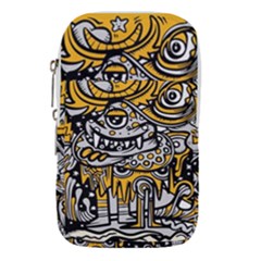 Crazy-abstract-doodle-social-doodle-drawing-style Waist Pouch (small) by Salman4z