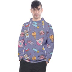 Outer-space-seamless-background Men s Pullover Hoodie by Salman4z